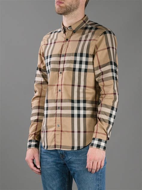 burberry brit check shirt sale|Burberry checkered shirt.